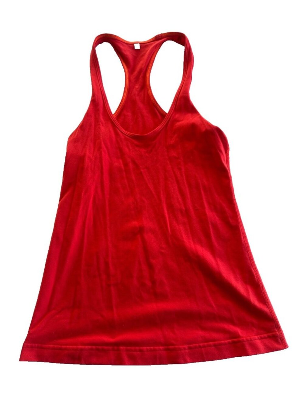 Lululemon Womens 4 Orange Swiftly Tech Racerback Tank Top Gym Workout
